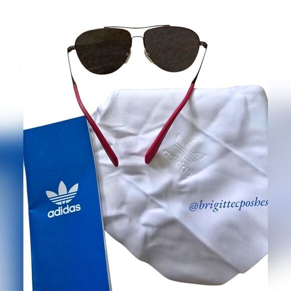 ADIDAS Original Unisex Aviator Gunmetal Sunglasses - Picture 6 of 9